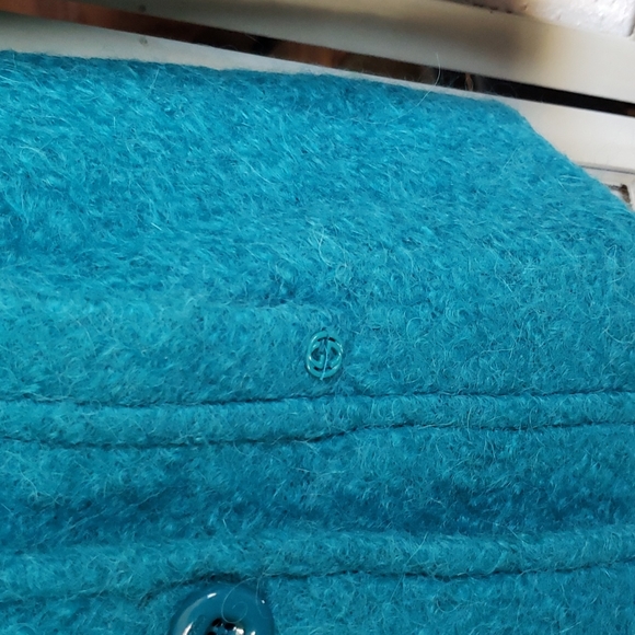 Gucci blue/green wool and alpaca blend double breast lined girls coat si… - Picture 5 of 12